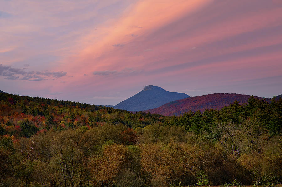 Autumn View Of Camels Hump Mountain Photograph