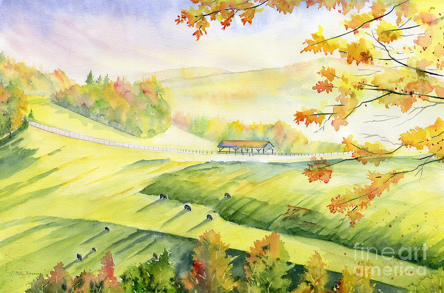 Autumn Vista  Painting by Melly Terpening