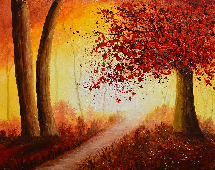  	Autumn Walk Painting by Amanda Dagg