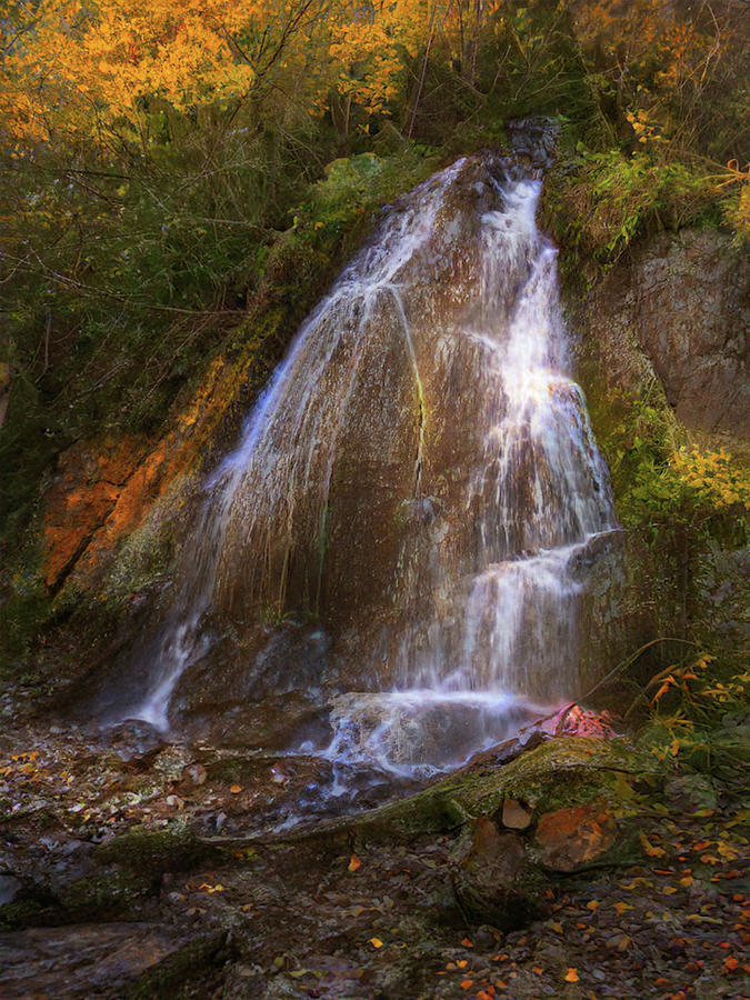 Autumn Waterfall In Kings Canyon Photograph by Frank Wilson
