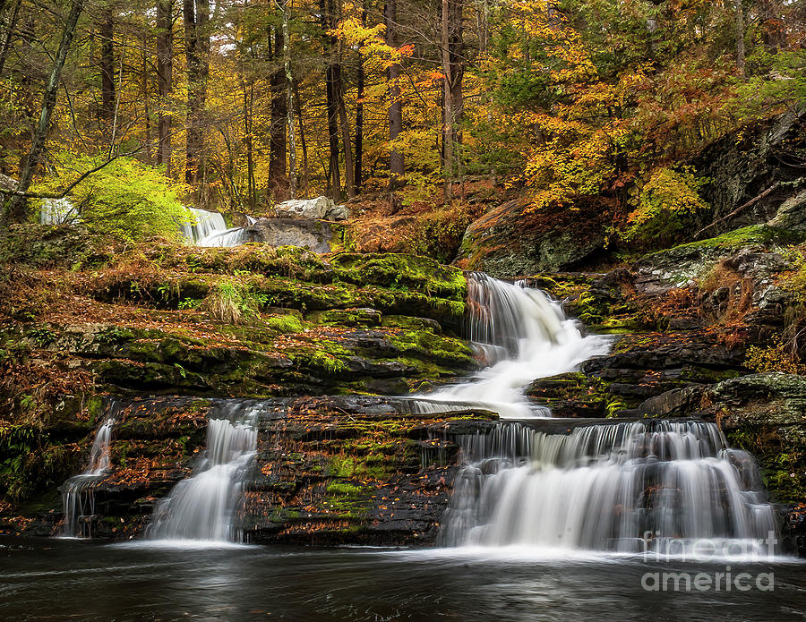Autumn Waterfall Photograph by Nick Zelinsky Jr
