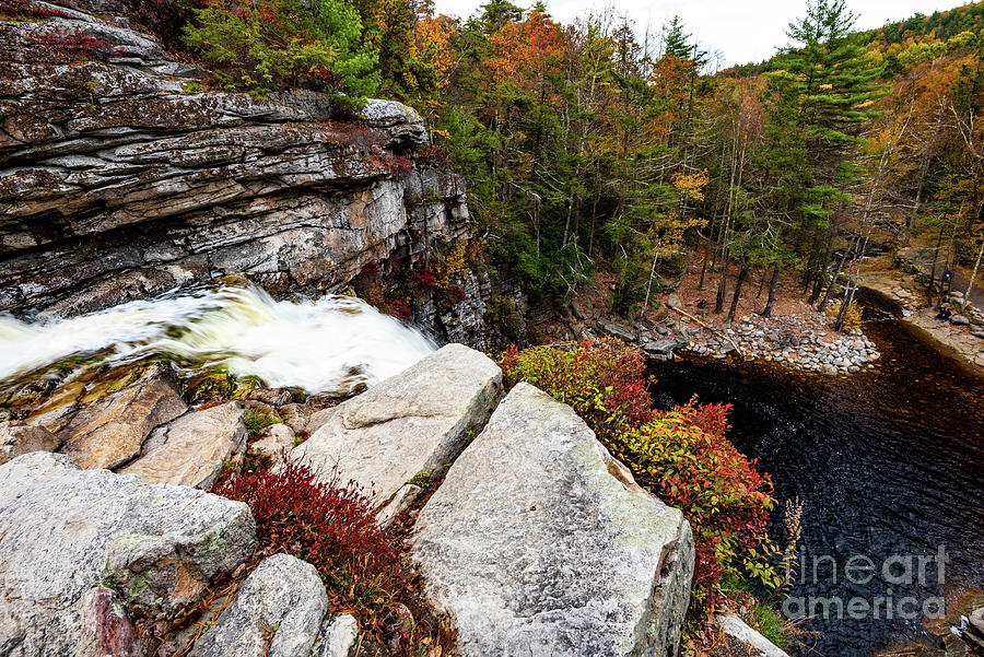 Autumn Waterfall Photograph by Stef Ko