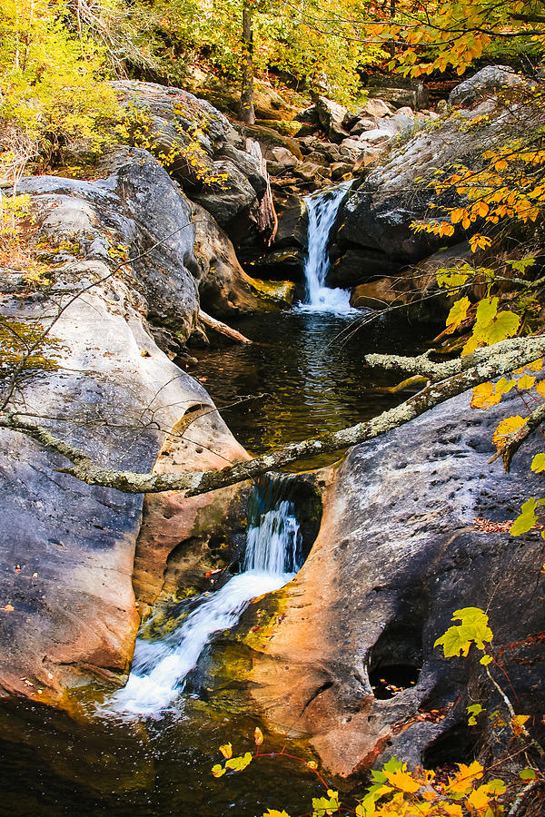 Autumn Waterfalls Photograph by Bonny Puckett