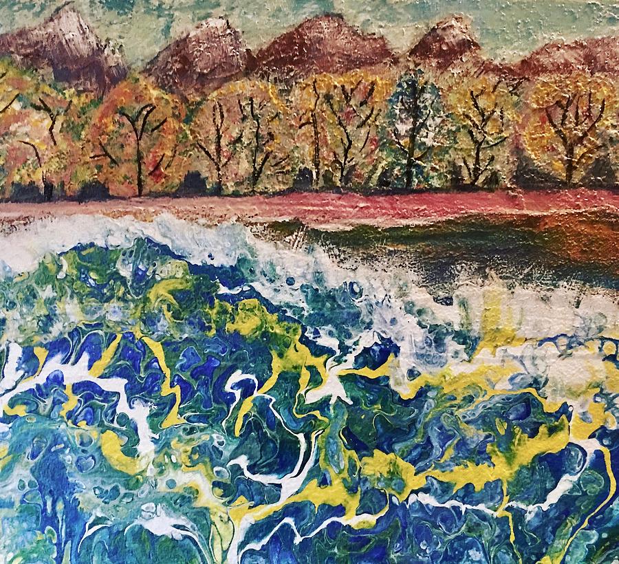 Autumn Waves Painting by Rowena Rizo-Patron