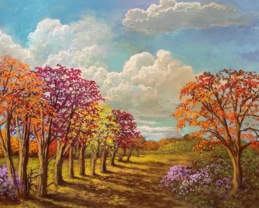 Autumn Ways Painting by Rand Burns