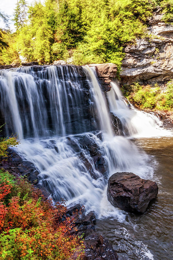 Autumn West Virginia Blackwater Falls 1 Photograph by Dan Carmichael