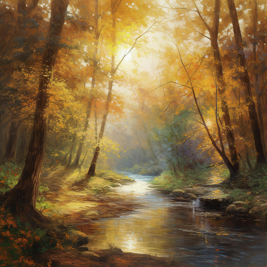 Autumn Whispers Painting by Jordan Blackstone