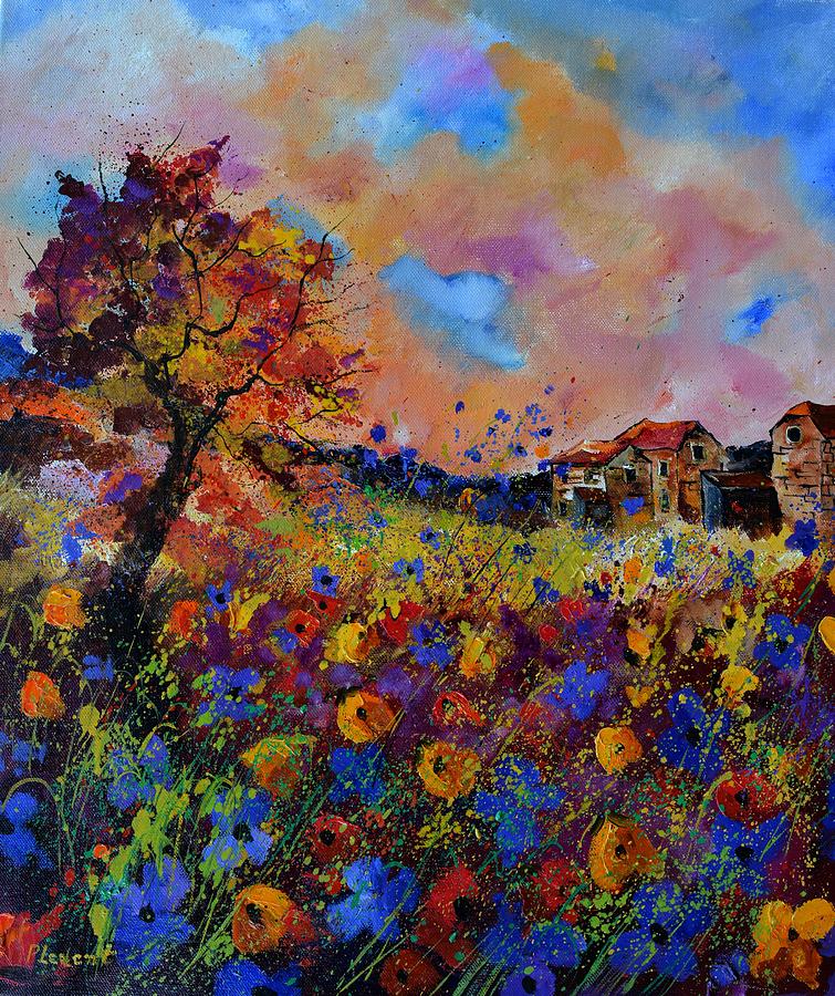 Autumnal afternoon Painting by Pol Ledent