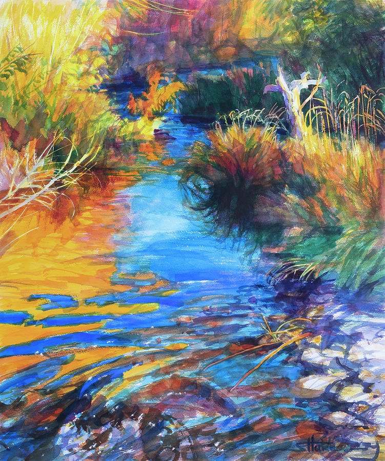 Autumn Painting - Autumnal Reflections by Steve Henderson
