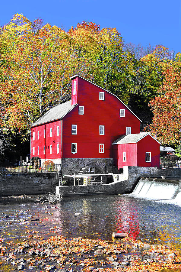 Autumnal Scene at Clinton Red Mill Photograph by Regina Geoghan