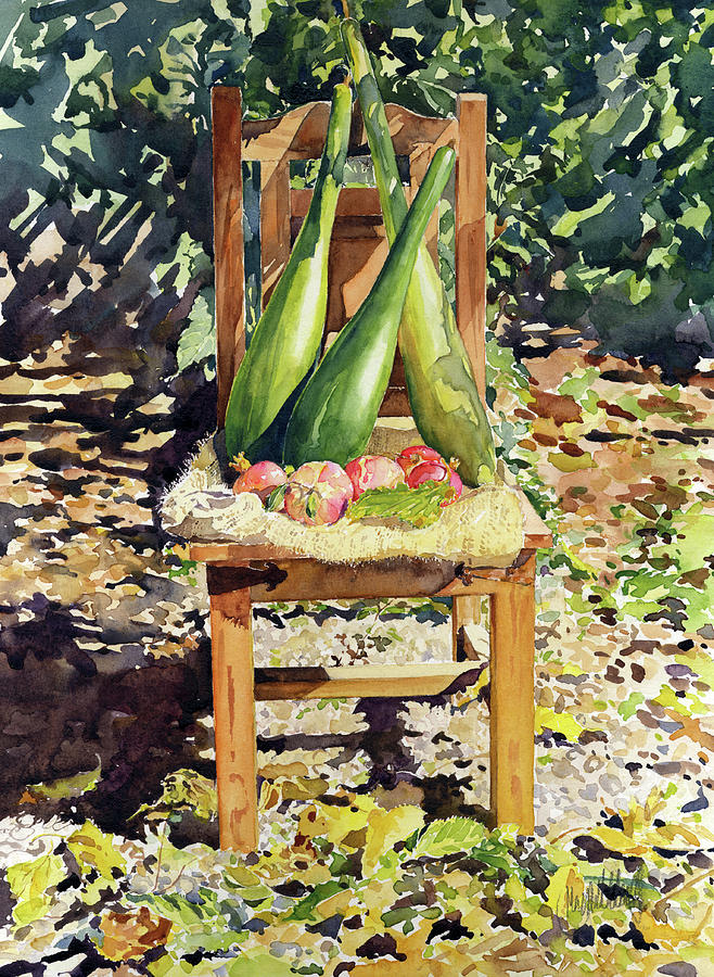 Autumnal Still Life Painting by Margaret Merry