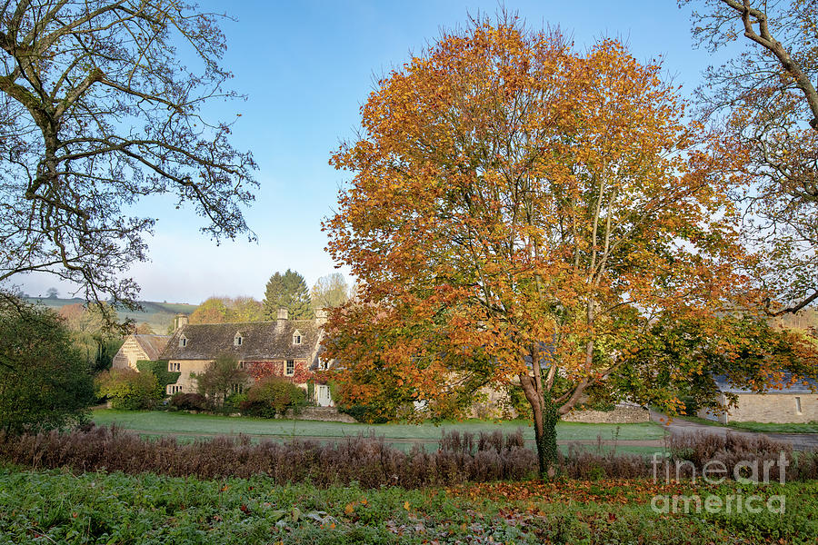 Fall Photograph - Autumnal Upper Slaughter  by Tim Gainey