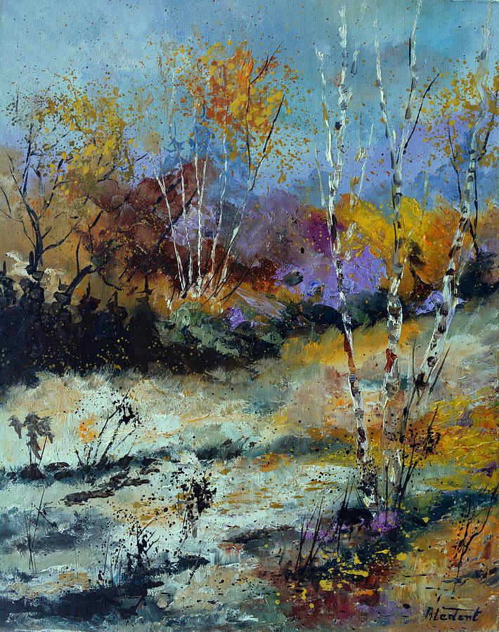 Autumnal walk Painting by Pol Ledent