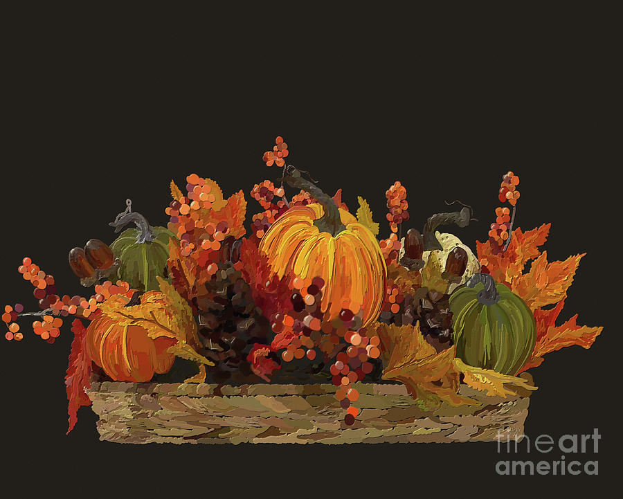 Autumns Bounty Digital Art by Lois Bryan