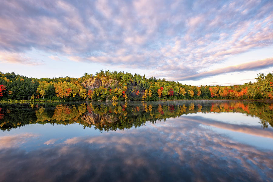 Autumns Brilliance, Stonehouse Pond Photograph by Jeff Sinon