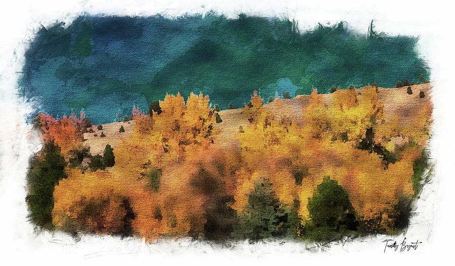 Autumns Hillside w/ Dream Vignette Border Photograph by Tammy Bryant