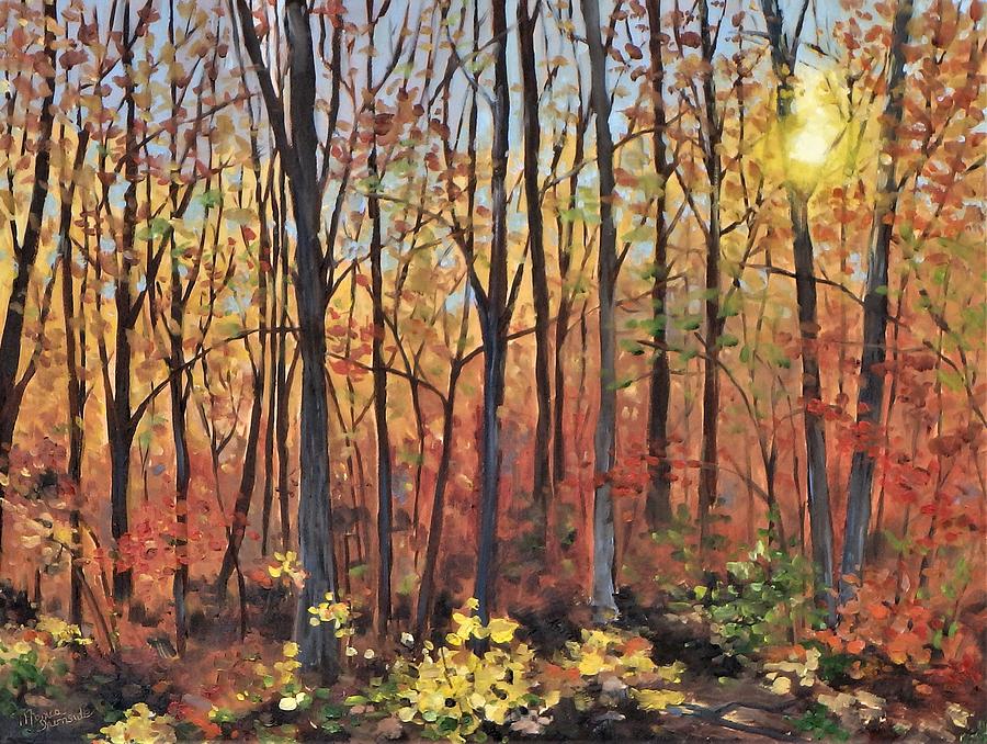 Autumns Palette Painting by Monica Ironside