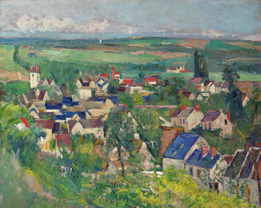 Paul Cezanne Painting - Auvers, Panoramic View by Paul Cezanne