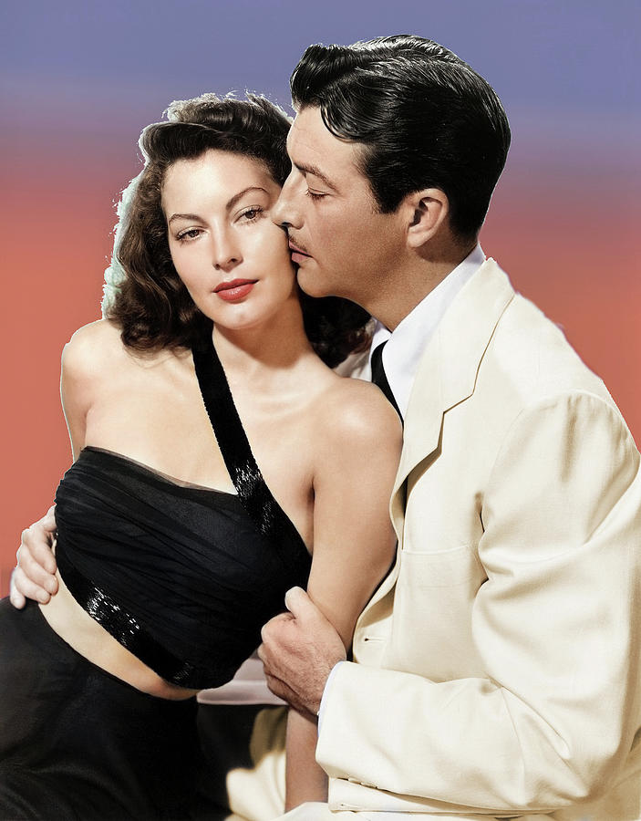 Ava Gardner Photograph - Ava Gardner and Robert Taylor by Movie World Posters