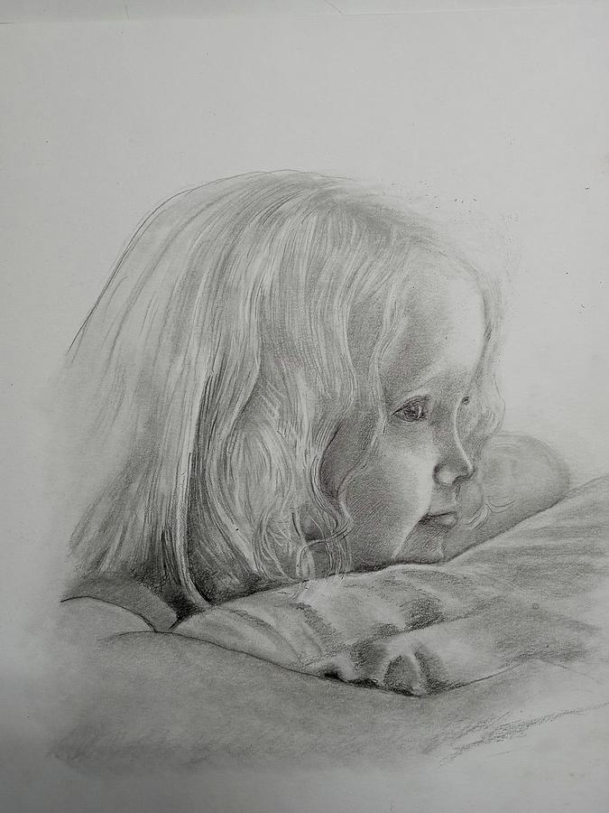 Ava Drawing by J L Collins