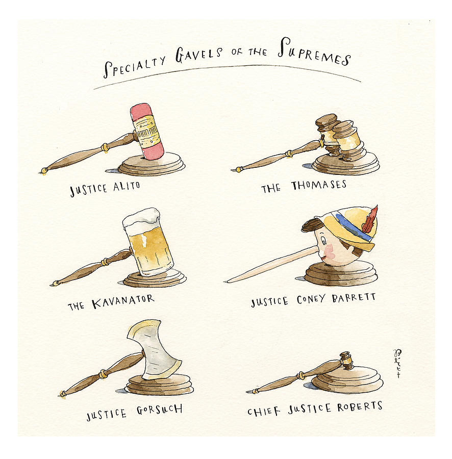 Beer Painting - Available In The SCOTUS Gift Shop by Barry Blitt