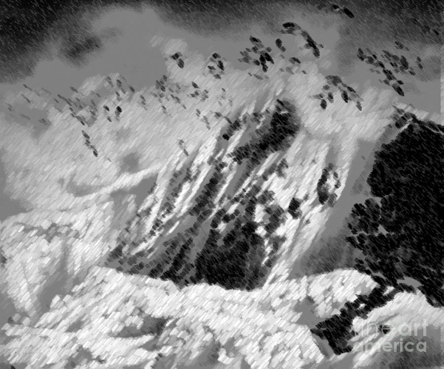 Avalanche Drawing by Belinda Threeths Fine Art America