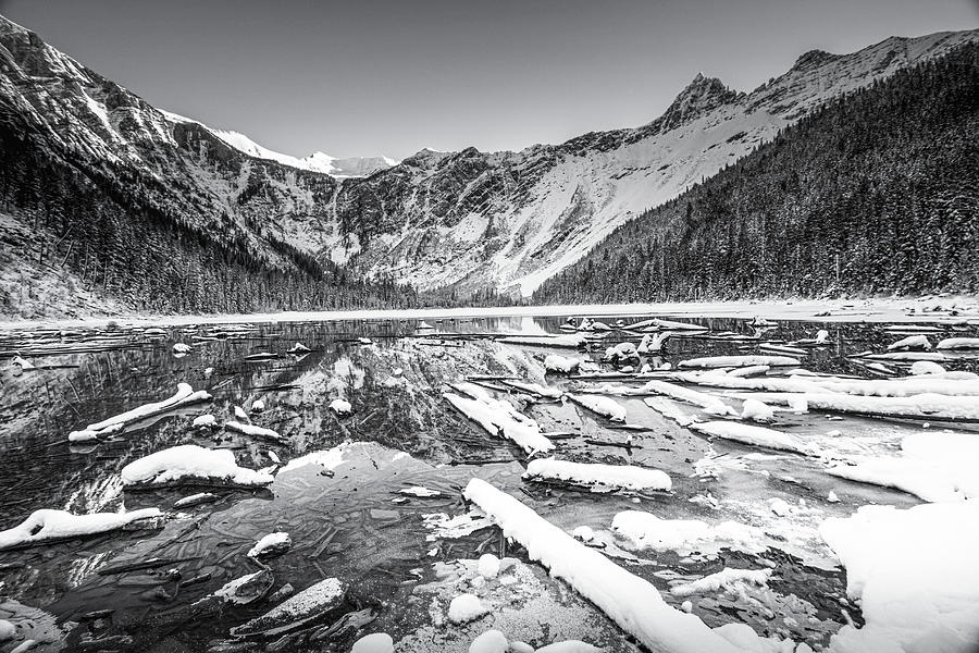 Avalanche Lake In December Photograph