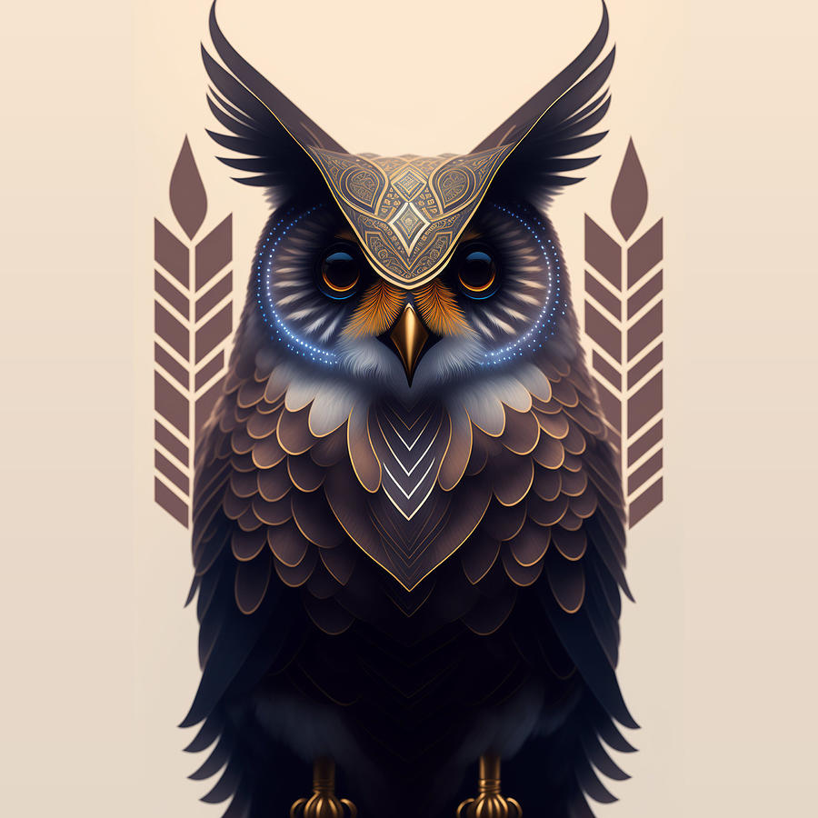 Avalar the Owl Digital Art by Dujuan Robertson