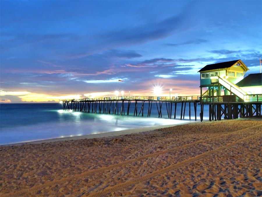 Avalon Pier and Offshore Wind Photograph by Sean Paul Ballentine