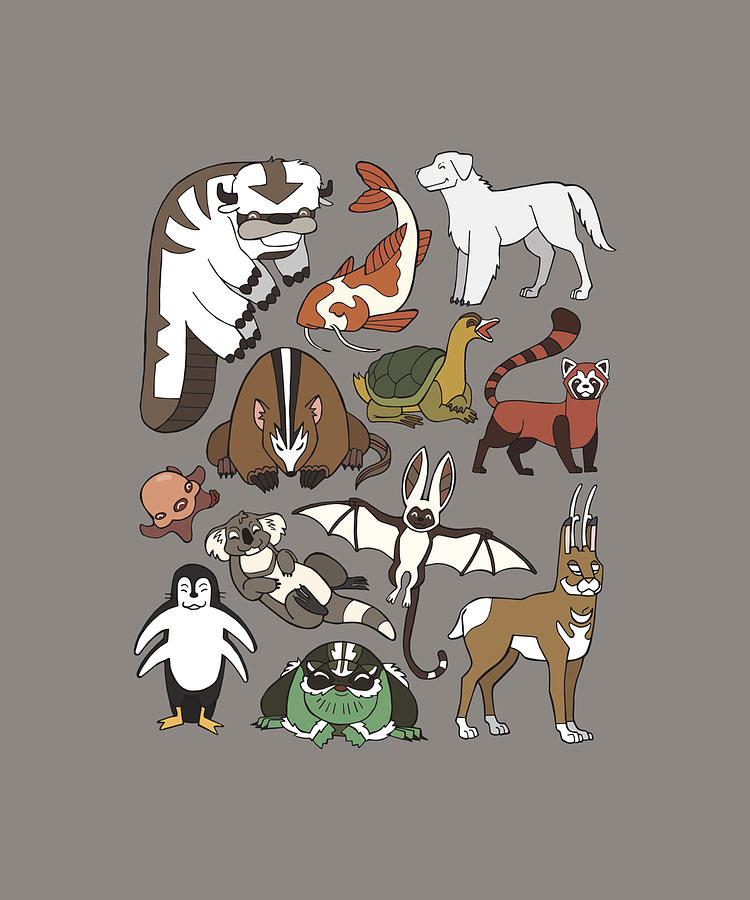 Avatar Menagerie Kids retro Painting by Moore Roberts | Pixels