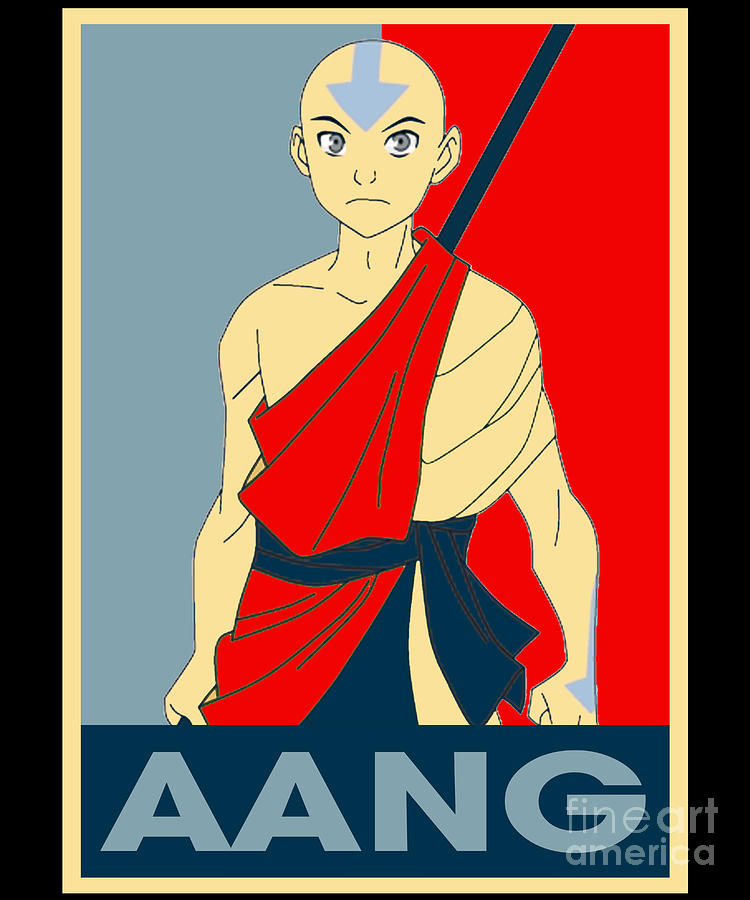 Avatar The Last Airbender Retro Art Aang Drawing By Anime Art Pixels