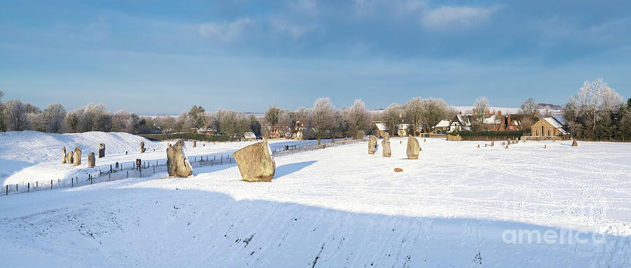 Avebury in the Winter  Photograph by Tim Gainey