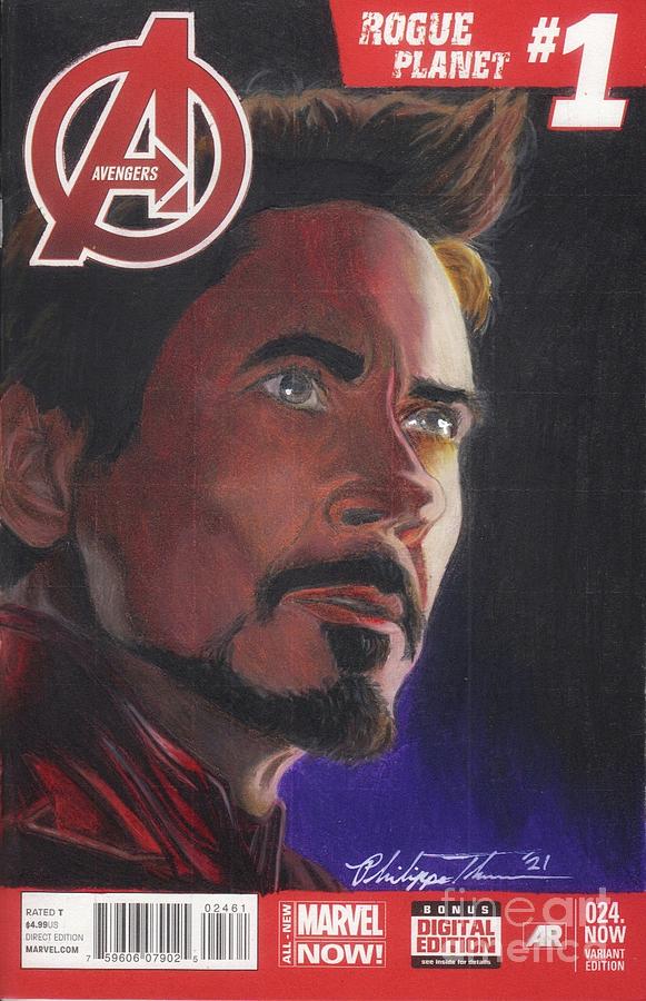 Avengers #24.NOW - RDJ Drawing by Philippe Thomas