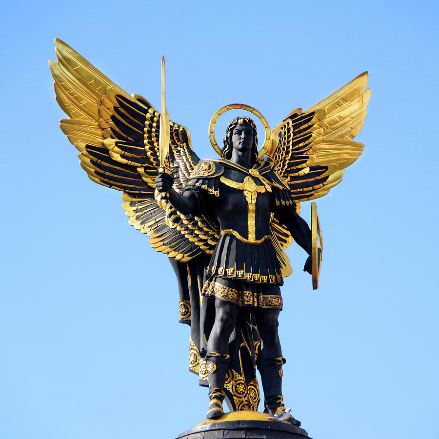 Angel Photograph - Avenging Angel Of Kyiv by Douglas Taylor