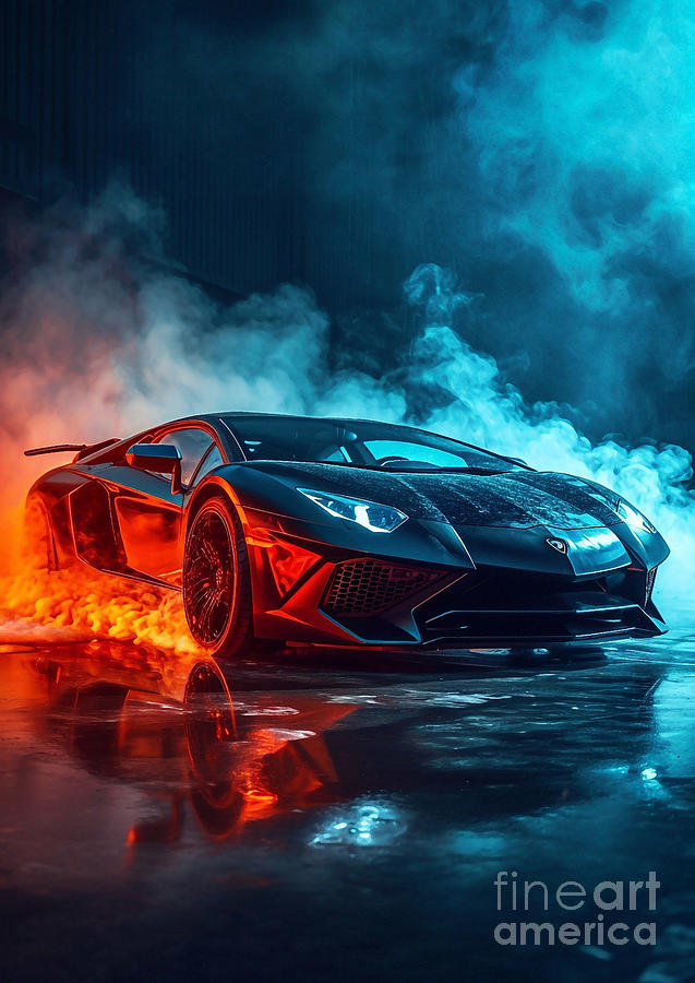 Aventador Radiance Lamborghini Aventador in Epic Smoke Trails Digital ...