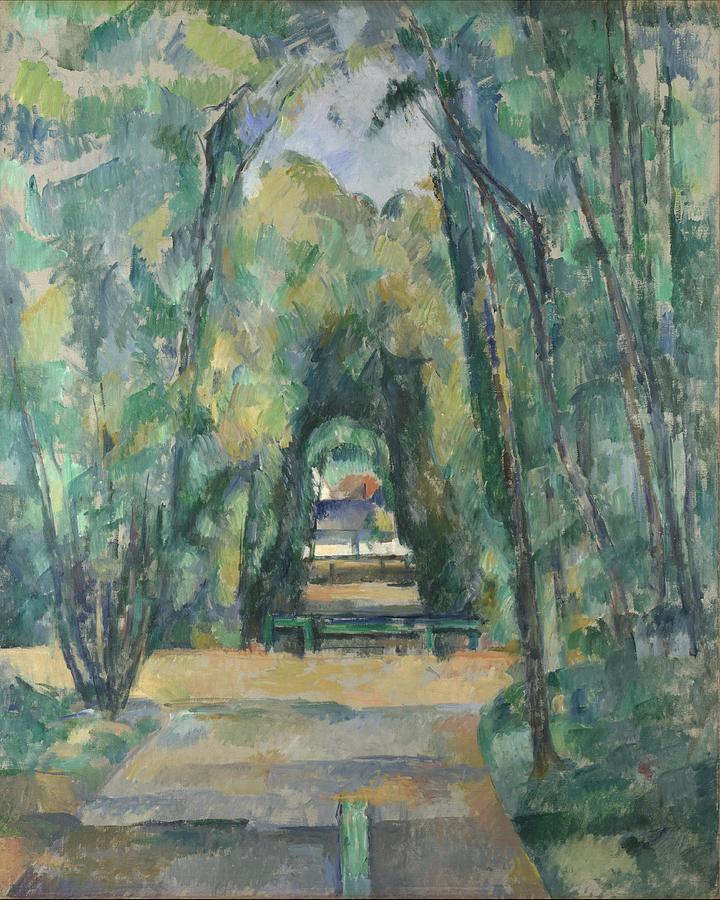 Avenue at Chantilly  #1 Painting by Paul Cezanne