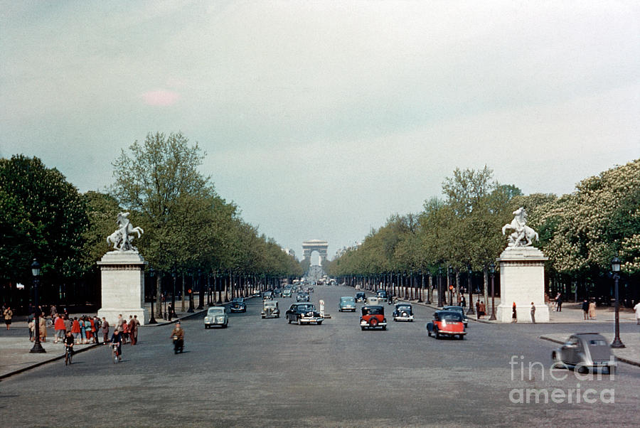 Avenue des Champs Elysees Photograph by Oleg Konin