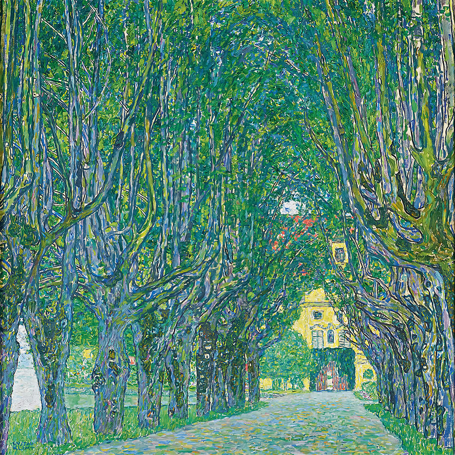 Avenue In The Park Of Schloss Kammer By Gustav Klimt Painting