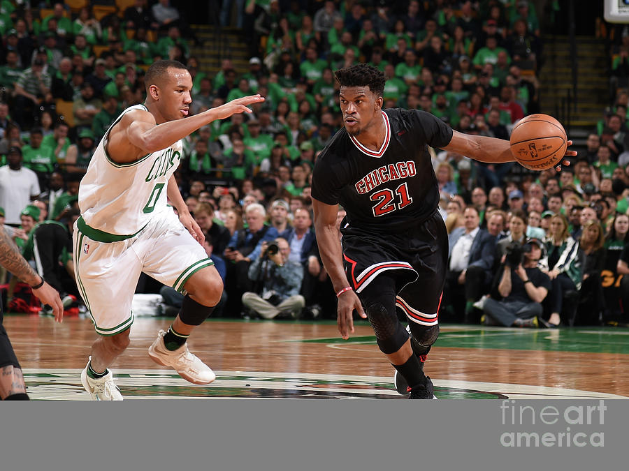 Avery Bradley and Jimmy Butler Photograph by Brian Babineau