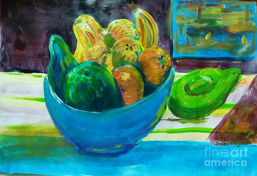 Avocado, Banana, Mango Painting by James McCormack