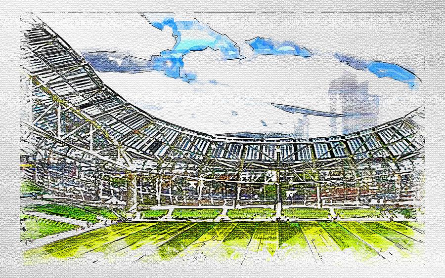 Aviva Stadium Dublin Football Inside View Ireland Euro Stadiums Stands ...