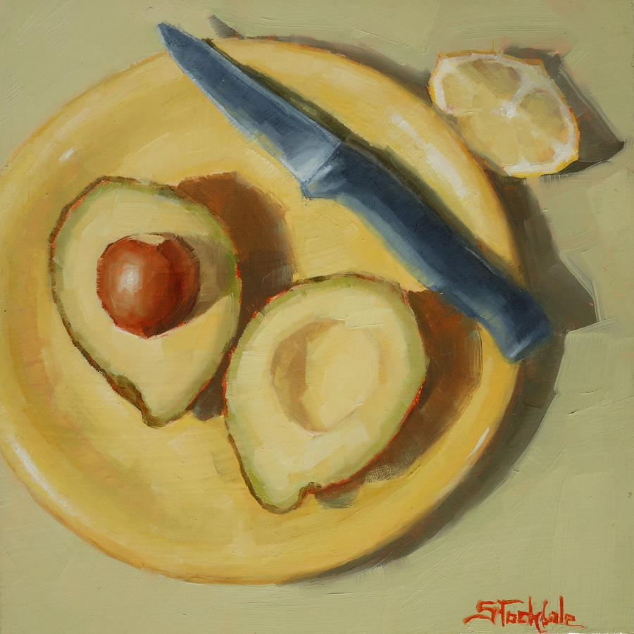 Avocado Delight Painting by Margaret Stockdale