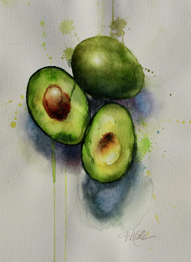 Avocado Obsession 2 Painting by Tracy Male