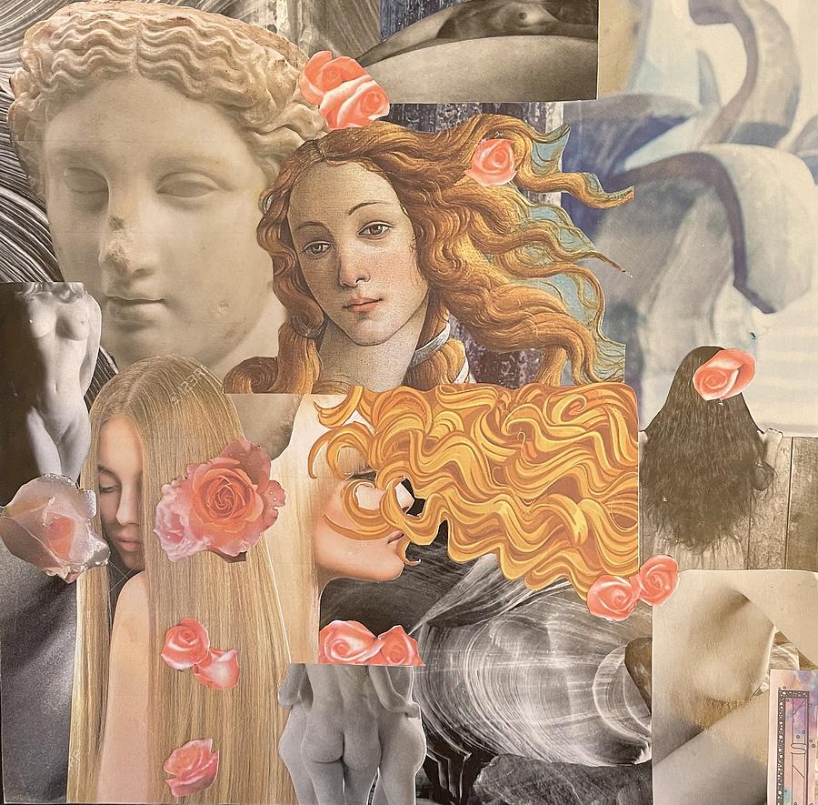 Awaken To The Goddess Series/Venus Kissed Mixed Media by Deborah K Tash