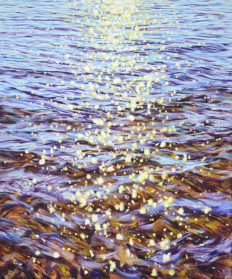 	Awakening. Glare on the water. Painting by Iryna Kastsova