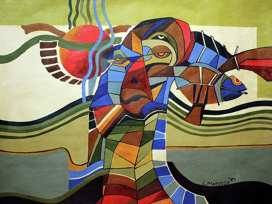 Awakening Painting by Leonard Matsoso