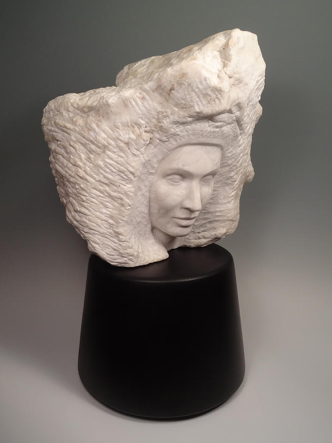 Portrait Sculpture - Awakening Muse by Lisbeth Sabol