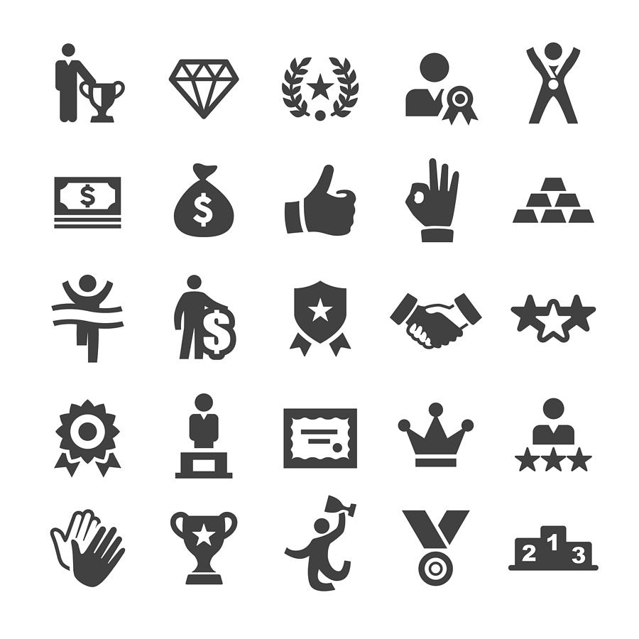 Award and Success Icons - Smart Series Drawing by -victor-
