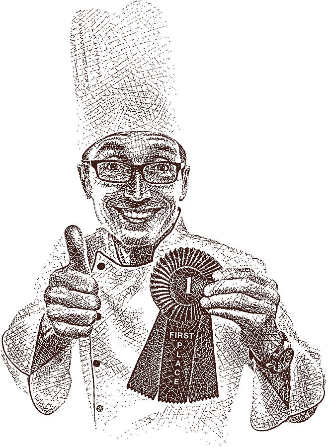Award Winning Chef Drawing by GeorgePeters