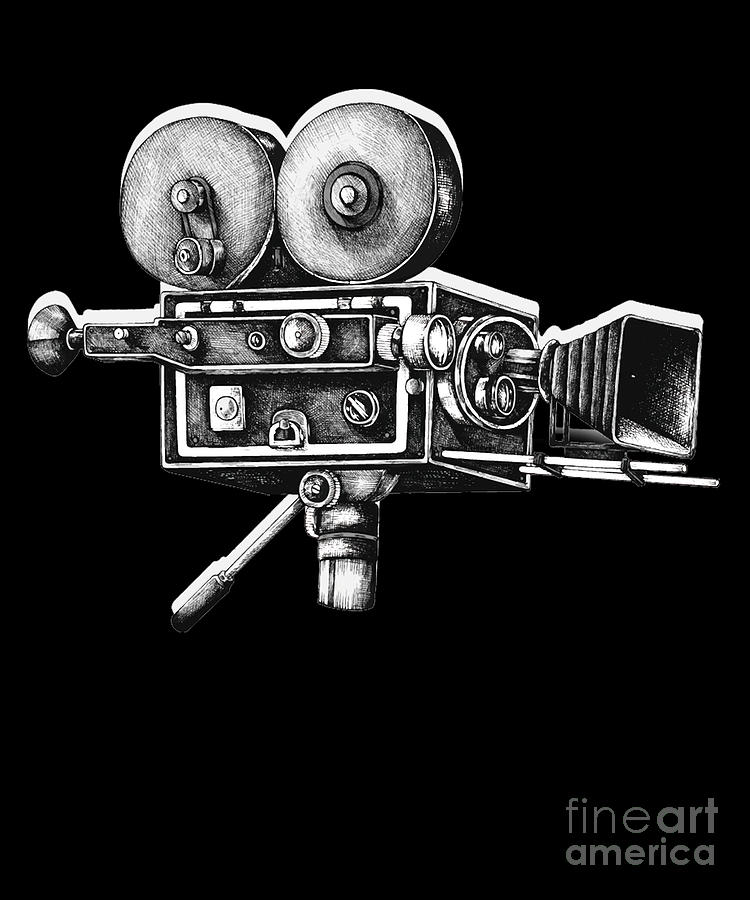 Awesome Distressed Film Video Camera Cameraman Digital Art by Thomas ...